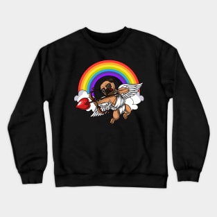 Pug Dog Cupid Crewneck Sweatshirt